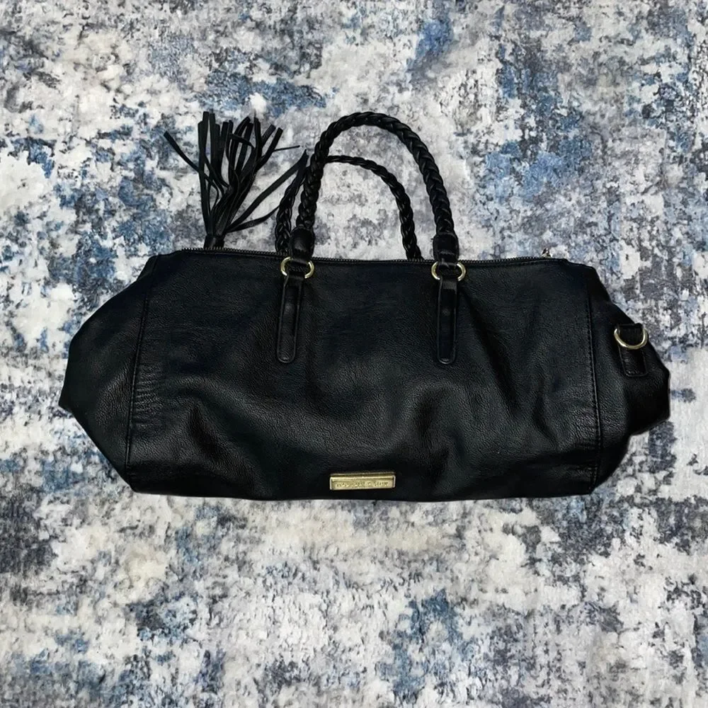 Black Olivia + Joy Bag Tassel Duffle Bag - Picture 1 of 5